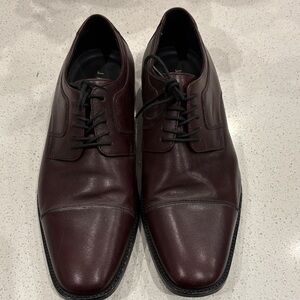 J. Murphy by Johnston & Murphy 59-11703 Cap-Toe Burgundy Leather Oxfords 10W